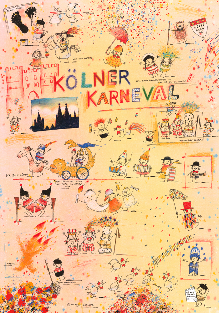 Kunstdruck Köln-Karnerval